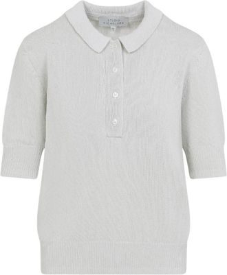 STUDIO NICHOLSON Tolsa Polo - Dames - Polos - Grijs - XS - Katoen - Tops
