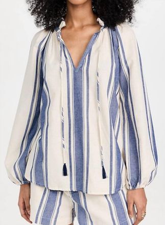 Natalie Martin Penny Blouse In French Blue