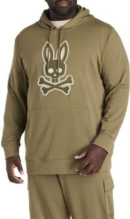 Psycho Bunny Big & Tall Ryder Pullover Hoodie in Dusky Green at Nordstrom, Size 2X Big