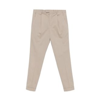 Pantaloni Torino Master Pantalon in Twill - Heren - Broeken - Beige - Maat: XL Katoen