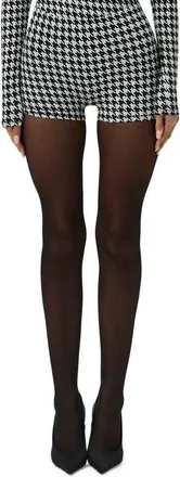 Naked Wardrobe Naked Houndstooth Check Hot Shorts in Houndstooth Black/White at Nordstrom, Size X-Small