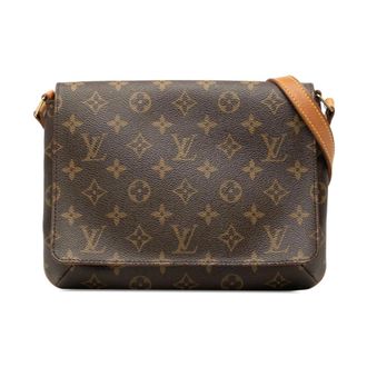 Louis Vuitton Pre-owned Cross Body Bags, female, Brown, Size: ONE SIZE Pre-owned Printed Pattern Shoulder Bag