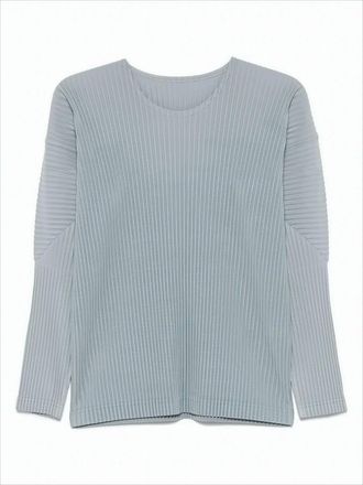 Homme Plissé Issey Miyake Pleated Long-Sleeved Top With Minimalist Design
