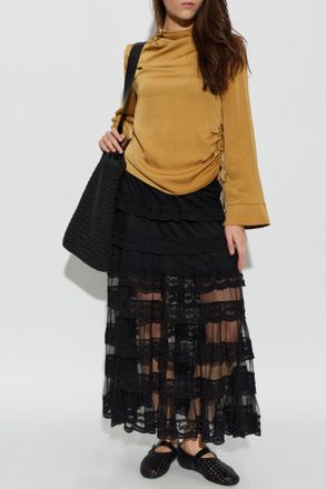AllSaints Maggie Skirt, Womens, Black
