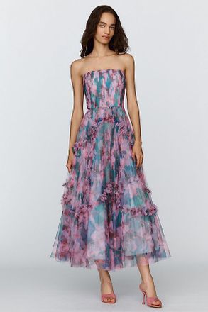 Hutch Strapless Bustier Maxi Dress