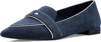 Birdies Sparrow Loafers Suede Womens Shoes Navy Suede : 9.5 M, Leather