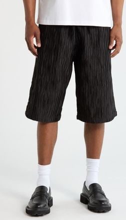 Pleasures Disguise Pleated Shorts in Black at Nordstrom, Size Xx-Large