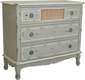 Wanderlust Deco C&oacute;moda De Madera Verde 90x38x80 Cm