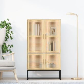 vidaXL Vidaxl - Aparador Alto Madera Contrachapada 70x35x125 Cm