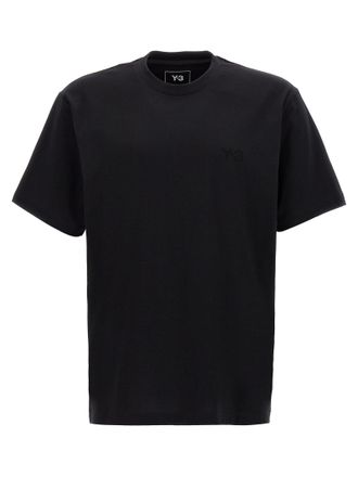 Yohji Yamamoto Logo Print T Shirt Nero-Uomo