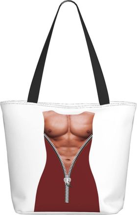 AOOEDM Fake Zipper Pattern Ladies Shopping Bag 13x11x7in.The Perfect ValentineS Day Gift.It Is The Best ValentineS Day Gift For Mom, Daughter, Wife,Etc