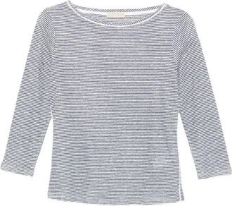 Purotatto Boat-Neck 3/4 Sleeves Blouse