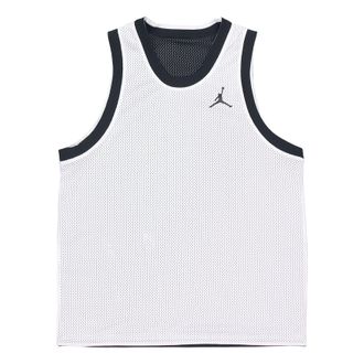 Nike Jordan Mens Air Jordan Sport Dna Logo Printing Reversible Breathable Basketball Sports Black Vest DA7235-010