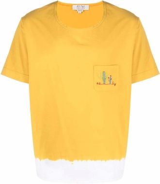 Nick Fouquet Yellow Embroidered Design T-shirt