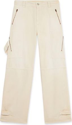 Fortela Juniat Cargo Twill Cotton Trousers in Ecru at Nordstrom, Size 25 32 Eu