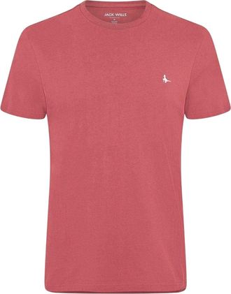 Jack Wills Sandleford-T-shirt met logo voor heren (Rozenhout)