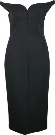 Philosophy di Lorenzo Serafini Tubino Midi Jurk - Dames - Casual kleedjes - Zwart - M - Kleedjes
