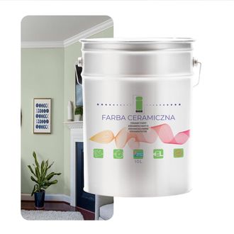 OEM Pintura Cer&aacute;mica Para Pared Lavable Verde Pastel 10l Resistente A Las Manchas