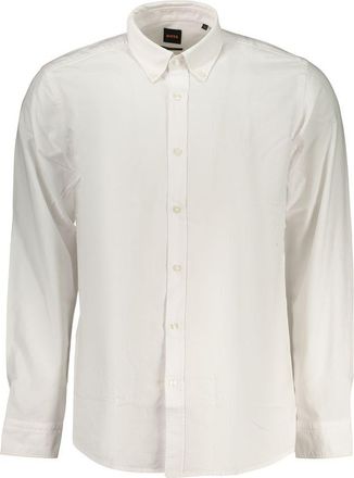 HUGO BOSS White Cotton Dress Mens Shirt