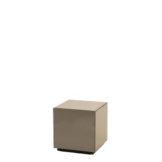 Light & Living Columna Vidrio Marr&oacute;n 40x40x40 Cm Light & Living