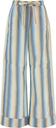 Ganni Womens Embroidered Cotton Pyjama Pant - Nude - Size EU 36 (Womens)