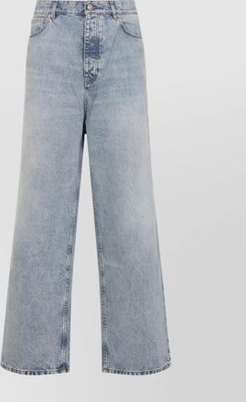 Balenciaga baggy cotton trousers high waist