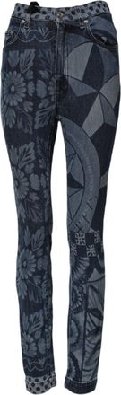Dolce & Gabbana Gedrukte Denim Slim Jeans