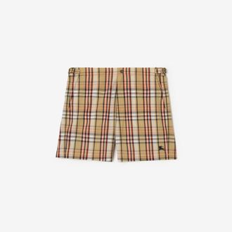 Burberry Check Seersucker Swim Shorts