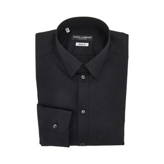 Dolce & Gabbana Stretch poplin Gold Fit Shirt Man 40
