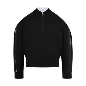 Givenchy Couture Seam Cardigan - Heren - Vesten met rits - Zwart - L - Wol - Hoodies & sweatvesten
