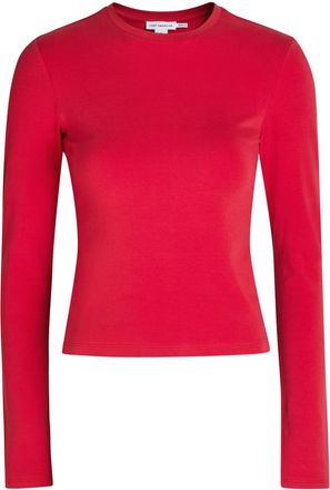 Good American Stretch-cotton T-shirt - Red - XL (UK16 / XL)