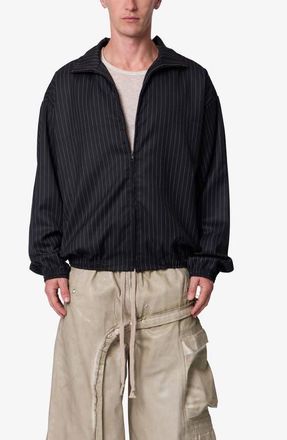 mnml Striped Track Jacket in Black at Nordstrom, Size Xx-Large