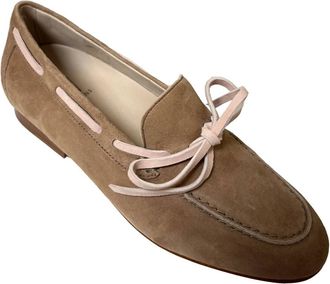 Softwaves Womens Saundra Velour Loafer In Mousse/rose