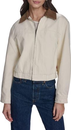 Levi's Corduroy Collar Chore Jacket in Ecru at Nordstrom, Size X-Large