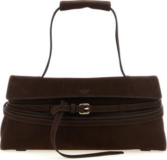 Moschino Brown Calfskin Shoulder Womens Bag