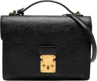 Louis Vuitton Pre-owned Monceau Epi 2way Bag - Dames - Vintage Handtas - Zwart - ONE Size - Leer - Vintage