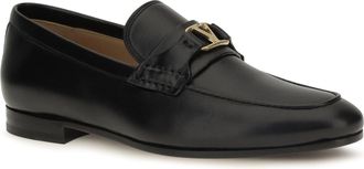 Valentino Garavani Womens Loafers Vlogo Signature Nappa Black Upper: Calf Leather