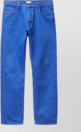 Versace straight leg denim trousers five pocket design