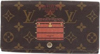 Louis Vuitton Pre-owned Wallets, female, Brown, Size: ONE SIZE Pre-owned Canvas Wallet