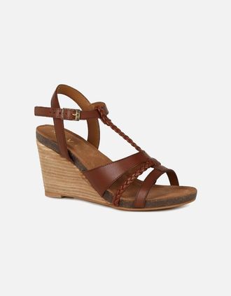 Ravel Womens Ardo Womens Wedge Sandals - Brown - Size: 4