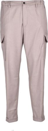 Michael Coal Cargo Trousers with Practical Pockets and Tapered Legs
