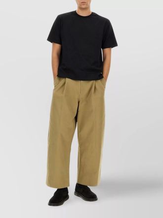 STUDIO NICHOLSON cotton straight-leg trousers