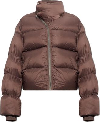 Rick Owens Turtle Jkt - Heren - Gewatteerde jassen - Paars - M - Leer - Jassen