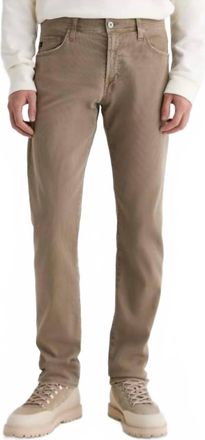 AG - Adriano Goldschmied Tellis Bedford Corduroy Pant In 5 Years Sulphur Industrial Taupe