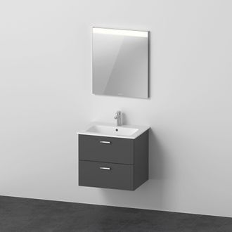 Duravit Duravit - Xbase, Juego De Muebles De Pared, Con Espejo Led, Lavabo