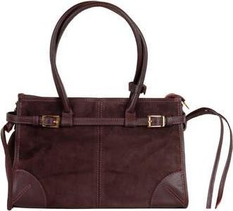 Persaman New York Leather & Suede Tote Bag in Dark Red at Nordstrom Rack