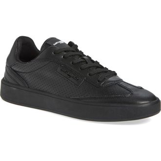 Karl Lagerfeld Perforated Logo Sneaker in Black at Nordstrom Rack, Size 9.5