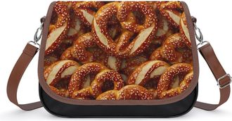 Generic Pretzels Germany Food Fashion Womens Crossbody Bags Novelty Handbag Shoulder Bag Purse