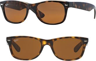 Ray-Ban Wayfarer 58mm Rectangular Sunglasses in Light Havana at Nordstrom