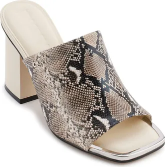 DKNY Silas Mule in Snake Print Multi at Nordstrom Rack, Size 7.5